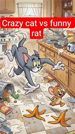 crazy cat vs funny rat chase🐱 🐭#shorts #usa #usashorts