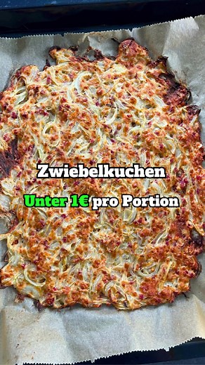 Gesunder Zwiebelkuchen unter einem Euro pro Portion