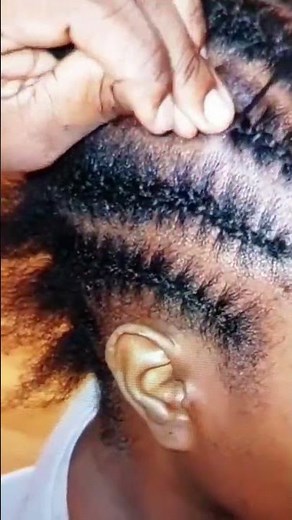 just to show you how to: needle yarn stitchbraid, cornrows, afrostyle, protectivestyle