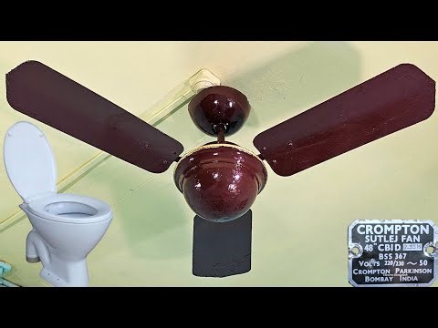 Rare Crompton Sutlej Fan FALLS Into European Closet! 😱🪭 | Vintage Ceiling Fan Drop Test