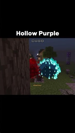 Hollow Purple - in Vanilla Minecraft Bedrock #shorts