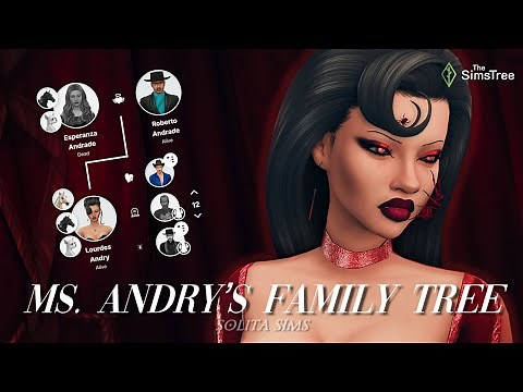 I made a FAMILY TREE for my Sims 4 Black Widow Challenge (TheSimsTree App)