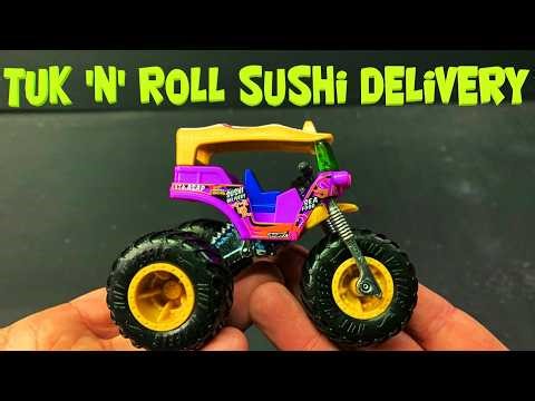 Tuk ‘N’ Roll - Sushi Delivery - Hot Wheels Monster Trucks
