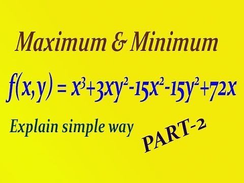 Simple explain & easy method Maximum & Minimum values of the function example(PART-2)