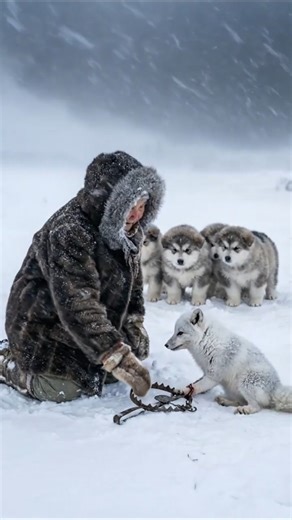 An Arctic Fox Was Trapped — Grandma Helped #yakutia
