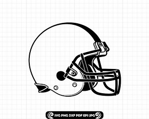 Football Helmet Outline SVG, American Football PNG, Sports Outline Cut File, Game Day Cricut Design, DXF Clipart, Helmet Silhouette Vector - Etsy