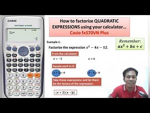 Paano magfactor gamit ang calculator?
