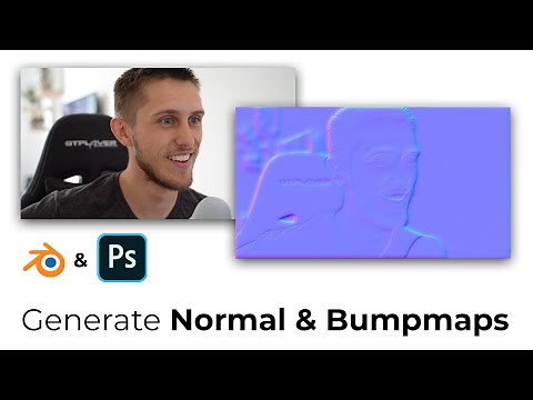 How to Generate Normal maps | Photoshop & Blender