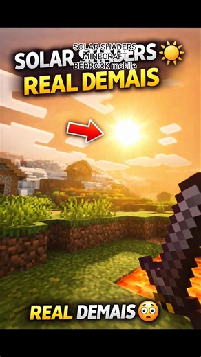 SOLAR SHADERS deixou o Minecraft INSANO 🤯