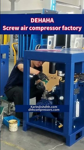 🧰 Building Precision — Inside the Screw Air Compressor Assembly