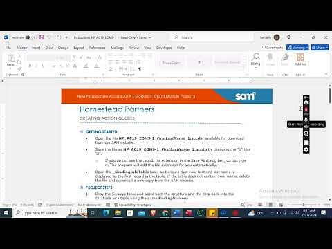 Access Module 9 End Of Module Project 1 Homestead Partners