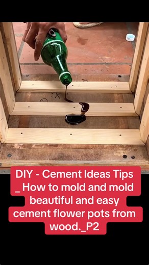 Easy DIY Cement Flower Pots From Wood
