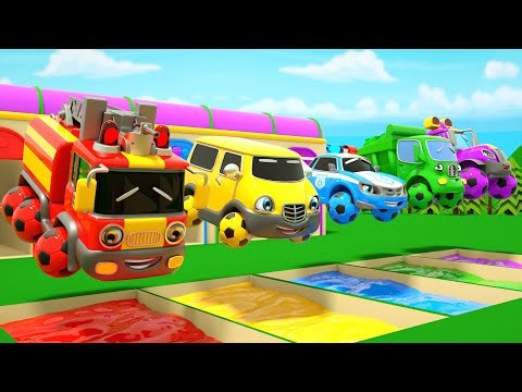 The Wheels on The Bus Song - Swap the wheel for a ball - Baby Nursery Rhymes & Kids Songs