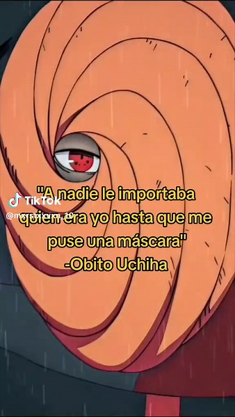 La historia de Obito Uchiha y su máscara en Naruto Shippuden