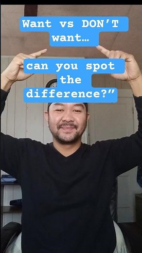 ASL for Beginners: WANT vs DON’T WANT #shorts