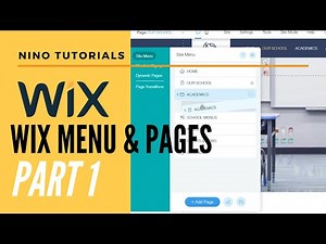 Wix Menus & Pages Part 1 - Wix For Beginners - Wix Tutorial