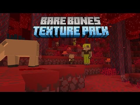 Bare Bones Texture Pack 1.16.5 → 1.16 Download! [Bedrock & Java]