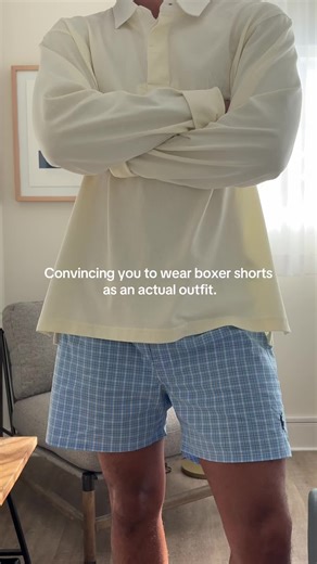 Laziest Outfit Ideas: Chic Boxer Shorts Styling