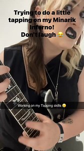 Ruby Leigh on her Inferno by Minarik Guitars! #tapping #missouriyodelinqueen #reelschallengereelschallenge #viralpost2025シ #reelsviralシfb #2025reels #reelsviralfb #viralvideoシ #viralreelsfacebook #reelstrending #viralreelschallenge #rockstar #guitarist #guitarplayer #guitarlessons #share #ShareThisPost #SharePost #followers #followerseveryonehighlights #followerseveryone #followme #followforfollowback #children #childprodigy | Ruby Leigh