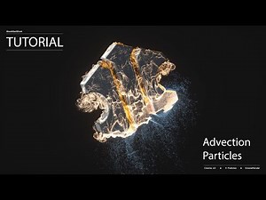 Cinema 4D Tutorial Create a Advection Particles using X-Particles and Octane Render