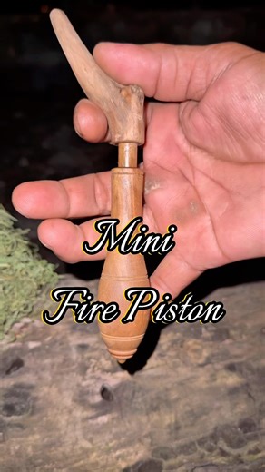 Indonesian mini fire piston #primitivefirelighting #bushcraft #creativesurvival #survival