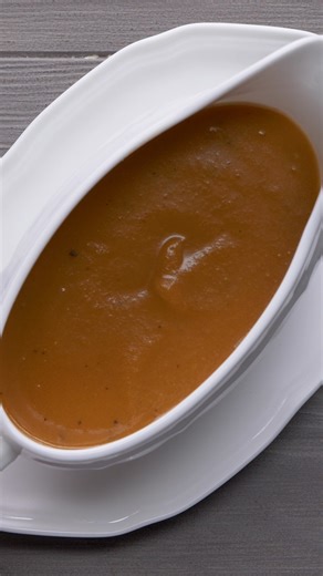Apple gravy blends caramelized apples to create an unexpected (but absolutely welcomed) flavor. One spoonful of the gravy's buttery, brandy-laced depth will convince you it belongs on the table. 🔗 Get the recipe: https://bit.ly/3XbkUiC #holidaydinner #gravyrecipe #tasteofhome #thanksgivingrecipes | Taste of Home