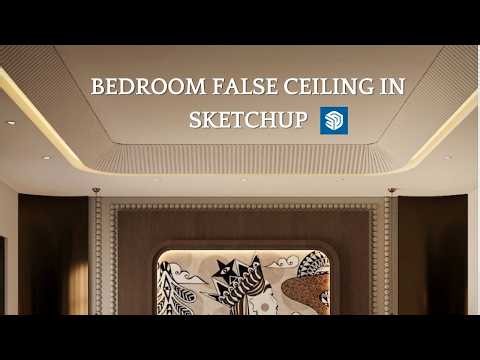 Learn How To Make Curve False Ceiling In SketchUp.