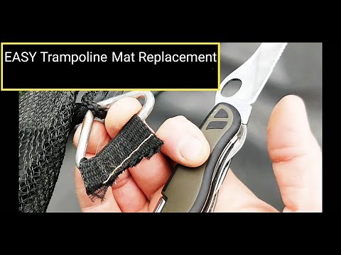 Trampoline Mat Replacement & One Secret Trick!