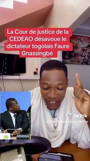 La Cour de justice de la CEDEAO désavoue le dictateur togolais Faure Gnassingbé