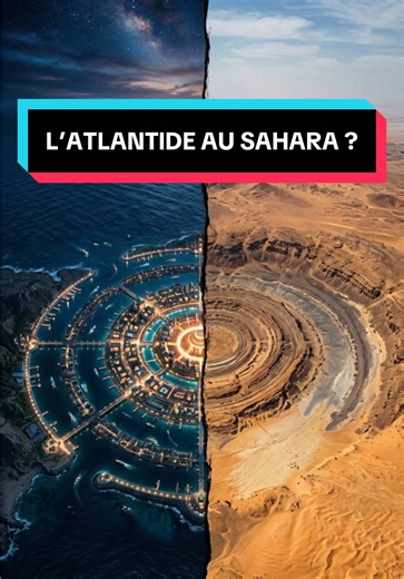 Et si l’Atlantide n’avait jamais disparu… Des preuves troublantes au cœur du Sahara relancent le débat. Coïncidence… ou vérité cachée ? #Mystere #atlantis #richat #decouverte #tiktokfrance