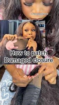 How to repair damaged lace #wigtutorial #lacewig #repairs