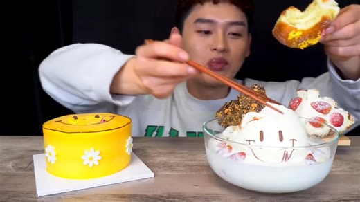 39K views · 990 reactions | Green Tea Cream Cake Cream Doughnut With Milk MukBang! #asmr #asmrvideo #mukbang #bonggil #mukbangbonggil #asmrsegments #food #asmrfood #foodblogger #koreanfood #foodchallenge #eatwithbonggil #tiktokfood #foodvideo #foryou #fyp #foryoupage #fypシ゚viral #explore #yummy | BongGil ASMR | Facebook