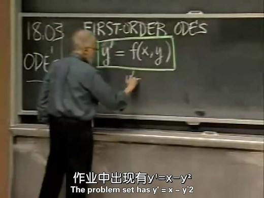 [双语字幕] [2006 SP] MIT 18.03 Differential Equations 微分方程