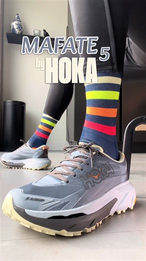 H O K A M A F A T E 5 new colour option for this benchmark trail running shoe. Look fast, look good on the trails! #runningshoes #hoka #trailrunner #runninggear