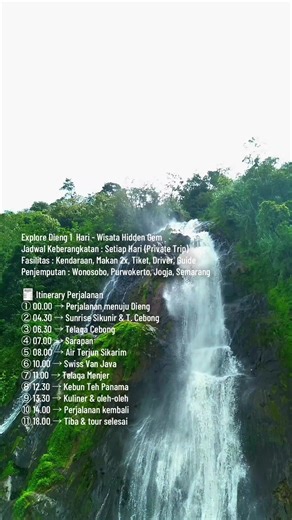 Explore Dieng 1 hari Hidden gem, udara dingin, view alam tenang 🌿 Cocok buat healing & kabur sejenak dari rame kota #exploredieng #dienghits #plateautour #teipdieng #fyp