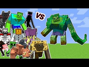 Mutant Jungle Zombie Vs. Mutant Monsters and More Mutants in Minecraft