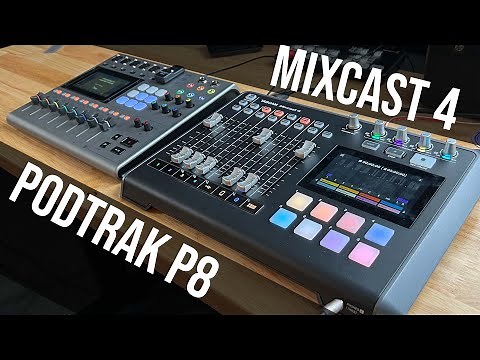 Tascam Mixcast 4 vs Zoom Podtrak P8 - Real Life Comparison (Rode PodMic and SM7B)