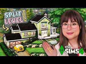 Building My First SPLIT LEVEL House in The Sims 4