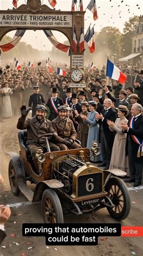 The Race That Proved Cars Could Win | Paris–Bordeaux–Paris 1895 #Shorts #automobile #paris-Bordeaux
