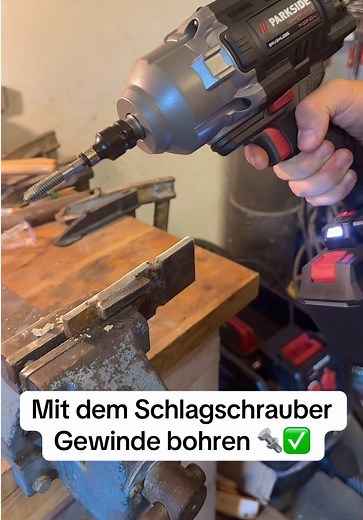 Mit dem Schlagschrauber Gewinde bohren: klappt das wirklich?