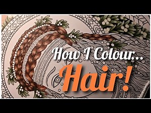 How I Colour Hair - A Tutorial using Prismacolor Premier Pencils for Adult Colouring