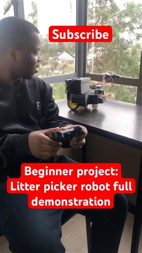 Beginners project: litter picker full demonstration #engineering #begginers #arduino #electronic