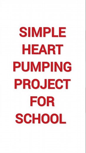 🔥simple Heart pumping project for school 💥heart working model for science exhibition ✴️ shorts