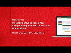 Innovative Ways to Teach Your Computer Applications Course in an Online World (Webinar)