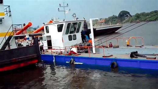 Cutter Suction Sand Dredger is testing before do the dredging work #cuttersuctiondredger #dredge #dredgingmachine