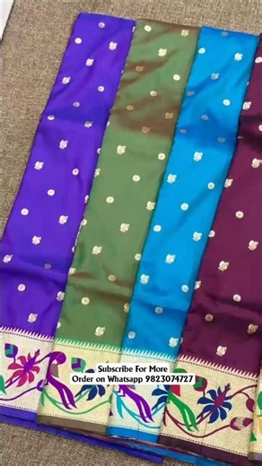 Brocade Border Paithani Collection 😍 #brocade #paithanisaree #collection
