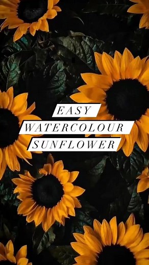 How to paint an easy watercolour sunflower￼ | Emma Jane Lefebvre