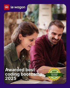🏆 We’re thrilled to announce that Le Wagon has been recognized as one of the best coding bootcamps of 2025 by both Course Report and Career Karma—twice! 🎉 This incredible recognition reflects the dedication and passion of our expert teachers, committed staff, and, most importantly, our inspiring students who make Le Wagon a truly transformative experience. 🚀 Thank you for being part of this amazing journey! ❤️ #EdTech #BestCodingBootcamp #CourseReport #CareerKarma #TechEducation #LeWagon | Le