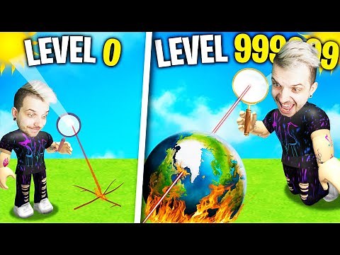 PRZEPALAM WSZYSTKO *NAJMOCNIEJSZĄ* LUPĄ w ROBLOX - Magnifying Simulator