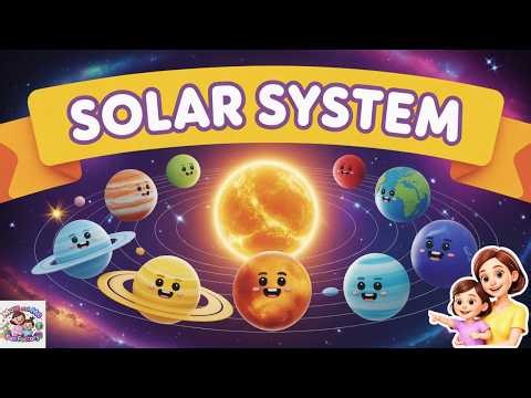 Solar System for Kids 🌞🪐 | Learn Planets Song | Space Learning Video for Children